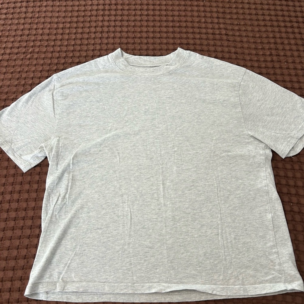 Abercrombie & Fitch Soft A&F Essentials Tee - Heather Grey - Size S